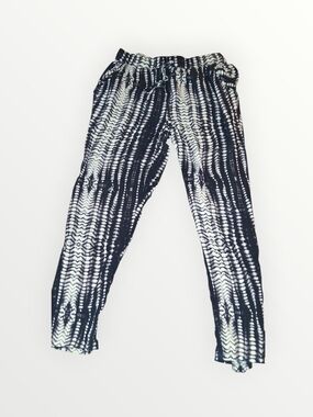 Tribal Black & White Wide-Leg Pants